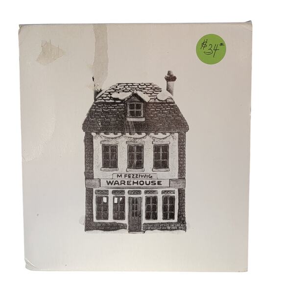 Vintage Christmas Village M. Fezziwig’s Warehouse – Dickens Collectible - Picture 3 of 10